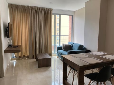 Apartment, 1 Bedroom, 2 Single Beds | Living area