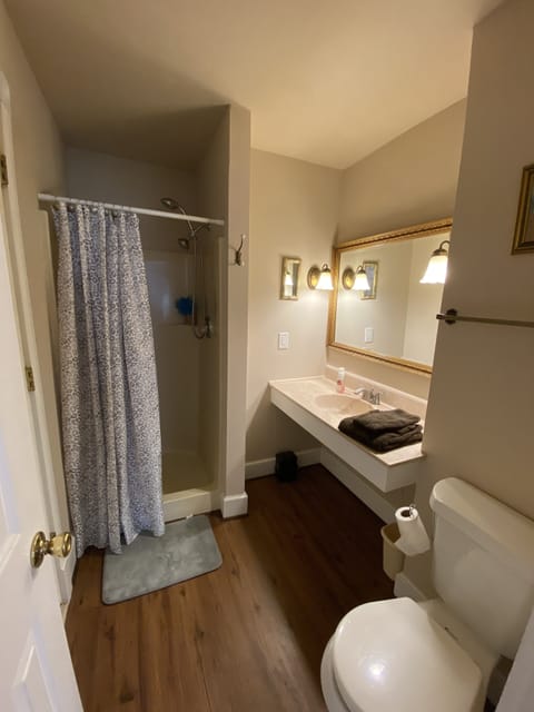 Appalachian Room | Bathroom | Combined shower/tub, hair dryer, towels