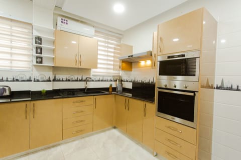 Exclusive Apartment, 2 Bedrooms | Private kitchen | Full-size fridge, microwave, oven, stovetop