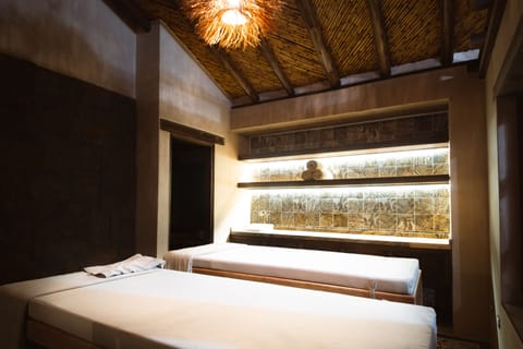 Sauna, spa tub, massages