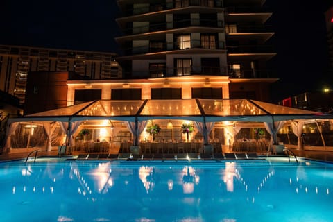 Indoor pool, seasonal outdoor pool