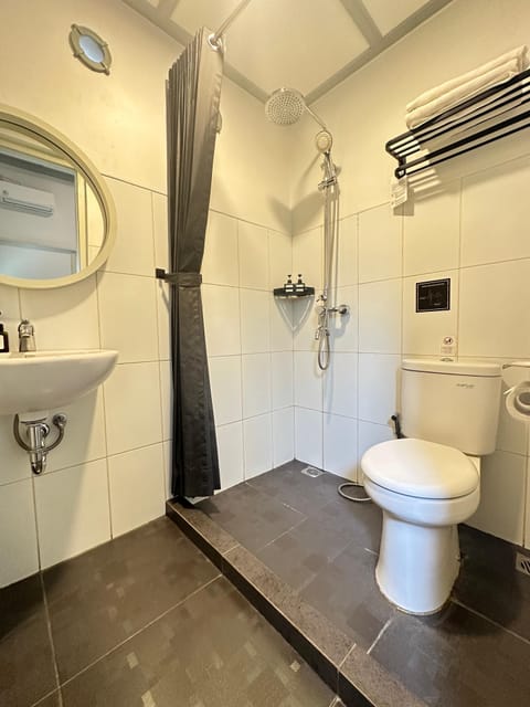 Standard Double Room | Bathroom | Shower, rainfall showerhead, free toiletries, hair dryer