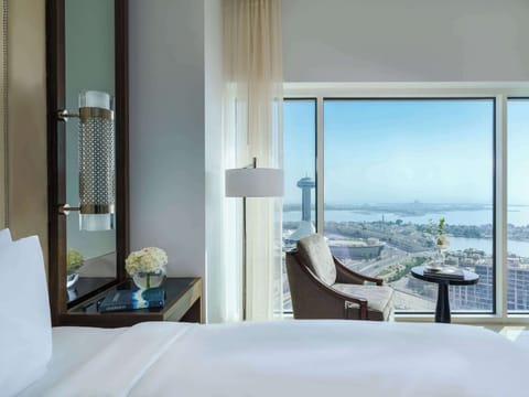 Deluxe Room, 1 King Bed (Corniche view) | Premium bedding, minibar, in-room safe, individually furnished