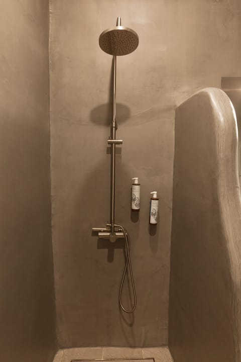 Grand Suite | Bathroom | Shower, rainfall showerhead, designer toiletries, hair dryer