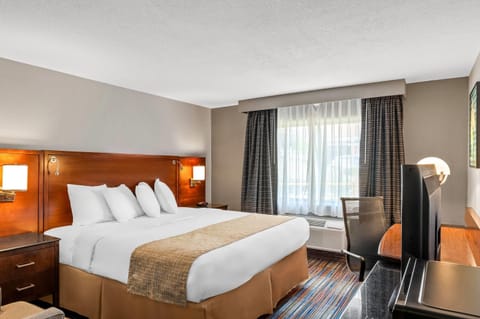 Standard Room, 1 King Bed | In-room safe, desk, laptop workspace, blackout drapes