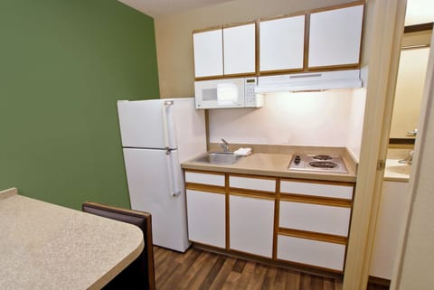 Studio, 2 Queen Beds, Non Smoking | Private kitchen | Full-size fridge, microwave, stovetop