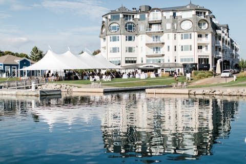 Outdoor wedding area