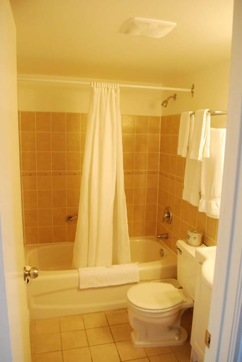 Classic Room, 2 Double Beds, Canal View | Bathroom | Combined shower/tub, free toiletries, hair dryer, towels