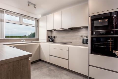 Signature Apartment | Private kitchen | Full-size fridge, microwave, oven, stovetop