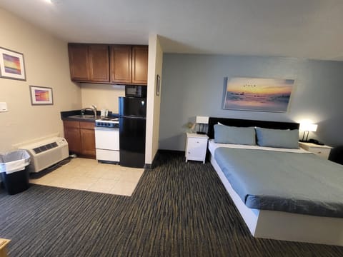 Standard Room, 1 King Bed, Kitchenette, Oceanfront | In-room safe, individually decorated, individually furnished