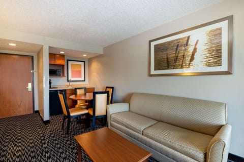 Executive Suite, 1 King Bed | Down comforters, in-room safe, desk, laptop workspace