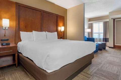 Deluxe Lakeview Balcony Suite | Premium bedding, pillowtop beds, in-room safe, desk