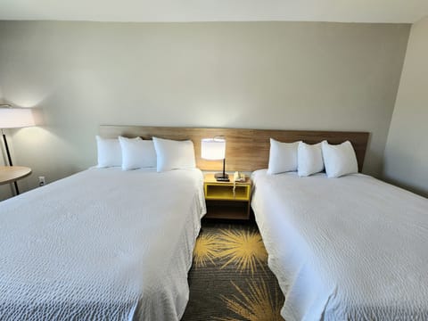 Standard Room, 2 Queen Beds, Non Smoking, Refrigerator & Microwave | In-room safe, free WiFi, bed sheets