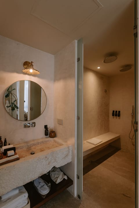 Premium Room | Bathroom | Shower, rainfall showerhead, free toiletries, hair dryer