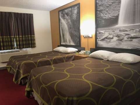 Double Room, 2 Double Beds, Non Smoking | In-room safe, desk, free WiFi, bed sheets