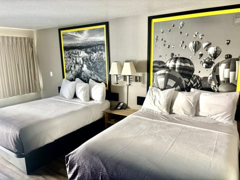 Room, 2 Queen Beds, Non Smoking | Desk, laptop workspace, blackout drapes, free WiFi