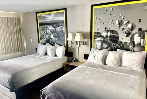 Room, 2 Queen Beds, Non Smoking | Desk, laptop workspace, blackout drapes, free WiFi