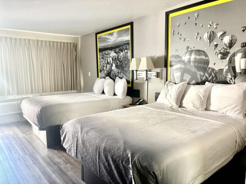 Room, 2 Queen Beds, Non Smoking | Desk, laptop workspace, blackout drapes, free WiFi