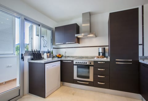 Deluxe Apartment, 2 Bedrooms, Sea View (Con Acceso Spa) | Private kitchen | Fridge, microwave, oven, stovetop