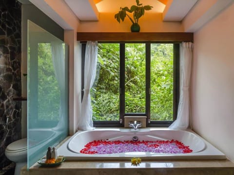 Villa, 3 Bedrooms, Private Pool | Bathroom | Separate tub and shower, deep soaking tub, free toiletries, hair dryer