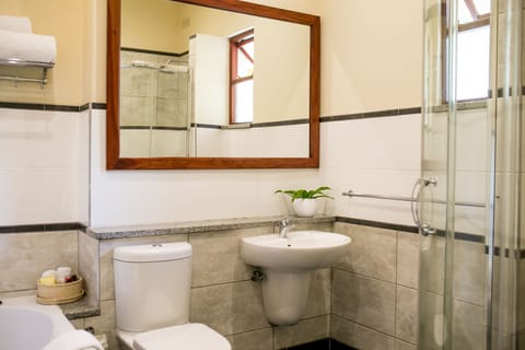 Executive Suite | Bathroom | Free toiletries, hair dryer, towels