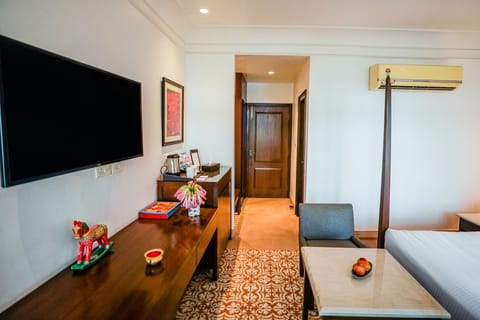 Ganga View Room With Private Balcony ( Clear View Namo Ghat) | In-room safe, desk, laptop workspace, blackout drapes