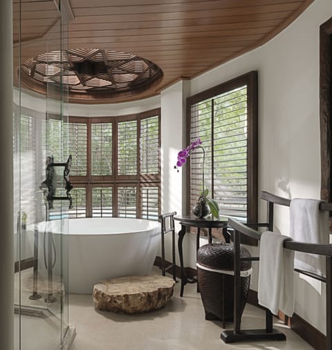 Raitalay Villa | Bathroom | Separate tub and shower, deep soaking tub, rainfall showerhead