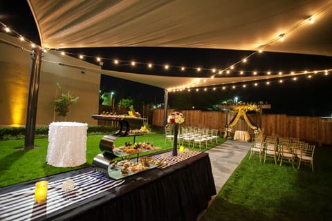 Outdoor wedding area