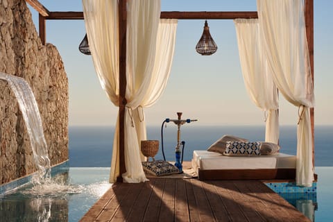 Honeymoon Suite, 1 King Bed, Ocean View | Terrace/patio