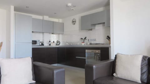 Apartment, 2 Bedrooms | Private kitchen | Fridge, microwave, oven, stovetop