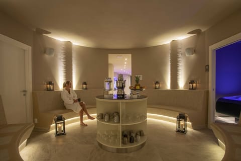 Sauna, spa tub, Turkish bath, body treatments, facials, massages