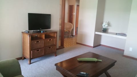 Standard Suite, 1 King Bed | Living room | Flat-screen TV