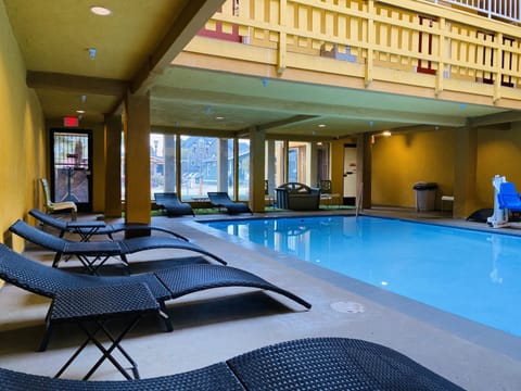 Indoor pool, seasonal outdoor pool