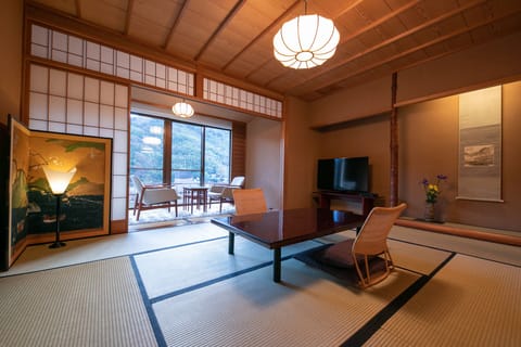 [Type B] Japanese Style Room, Private indoor hot spring, (56+sqm), Smoking | In-room safe, individually decorated, individually furnished, desk