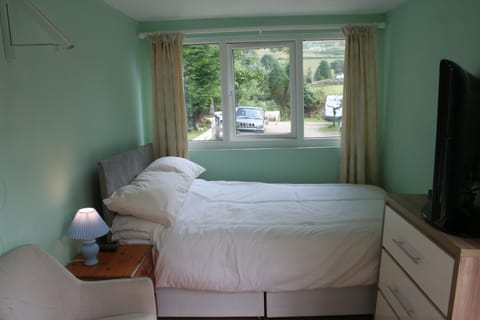 Basic Cabin, 1 Double Bed | Living area | Flat-screen TV