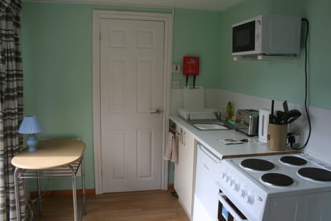 Basic Cabin, 1 Double Bed | Private kitchen | Full-size fridge, microwave, oven, stovetop