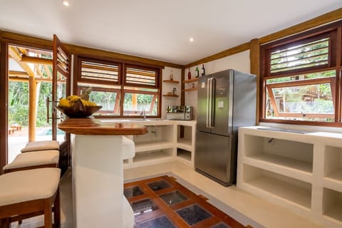 Villa Heliconia | Private kitchen | Fridge, oven, blender