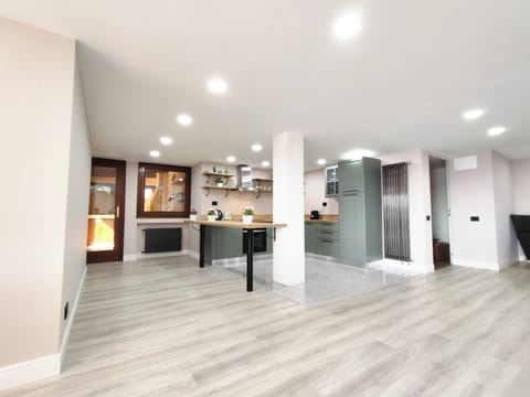 Apartment | Private kitchen | Espresso maker, electric kettle, dining tables