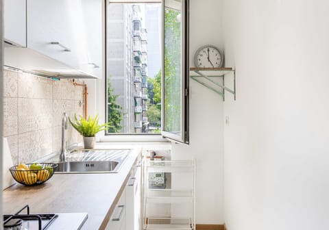 Apartment | Private kitchen | Fridge, microwave, oven, espresso maker