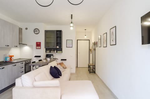 Apartment | Living area | 20-inch flat-screen TV with cable channels, TV