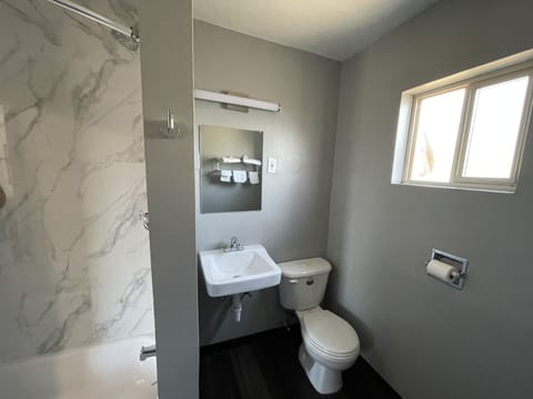 Towels, soap, shampoo, toilet paper