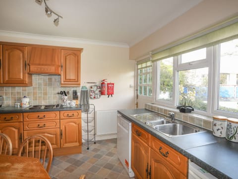 Fridge, dishwasher, electric kettle, toaster