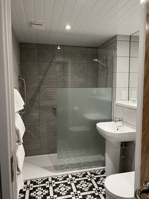 Room, 1 King Bed | Bathroom | Shower, free toiletries, hair dryer, towels