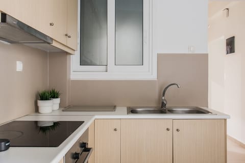 Standard Apartment | Private kitchen | Fridge, oven, stovetop, espresso maker