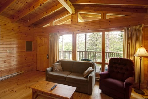 Chalet, 1 Queen Bed with Sofa bed | Living area | 42-inch flat-screen TV with digital channels