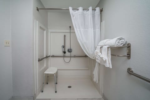 Standard Room, 1 King Bed, Accessible, Non Smoking | Accessible bathroom