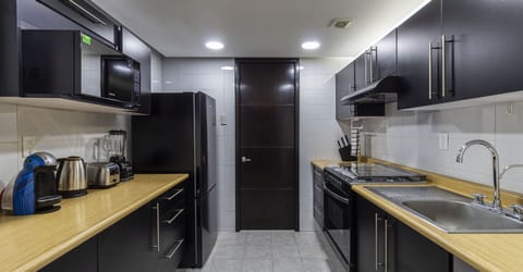 Superior Apartment | Private kitchen | Fridge, microwave, espresso maker, electric kettle