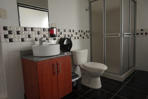 Separate tub and shower