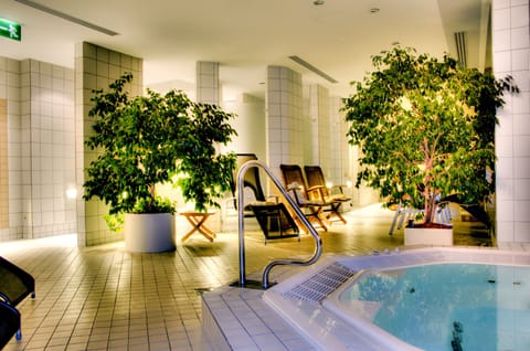 Sauna, spa tub, steam room