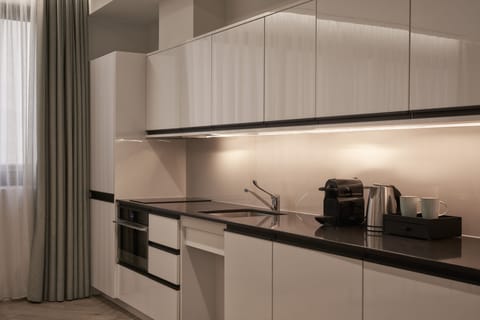 Standard Studio | Private kitchen | Fridge, microwave, oven, stovetop